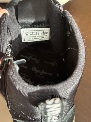 Zapatillas altas plataforma negras