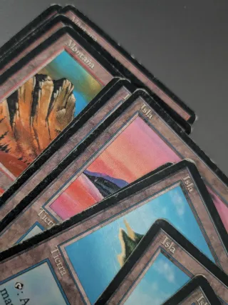 11 Cartas Tierras Básicas MTG 4th Ed BB