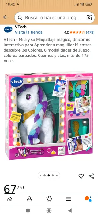 VTech Unicornio Maquillaje Mágico Mila