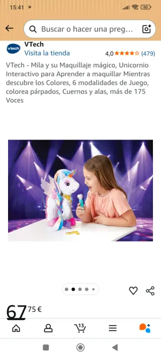 VTech Unicornio Maquillaje Mágico Mila