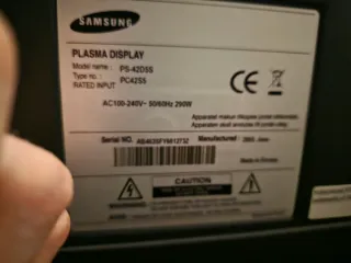 [No funciona] Televisor Samsung PS-42D5S