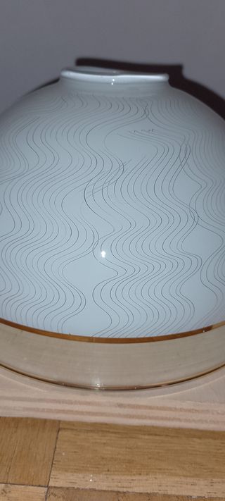 Tulipa cristal lampara 17,5 cm diam, 12 cm alto