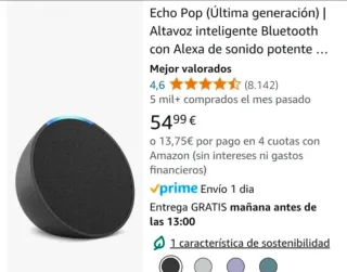 Echo Pop (Ultima generazione) Altoparlante intelligente