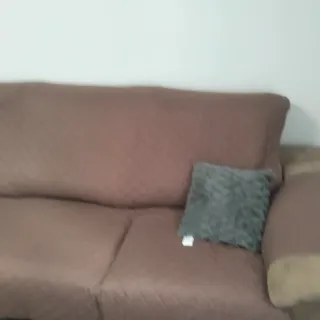 Sofá cama y sillón marrón