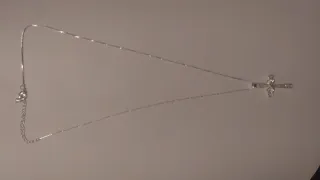 Collar y cruz  plata