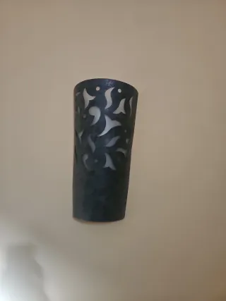 Aplique de pared decorativo metal y cristal