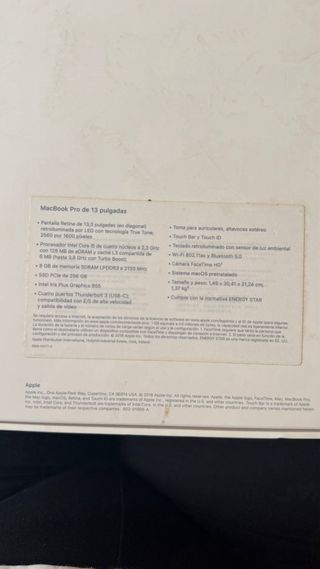 MacBook Pro 13 2018 Touch Bar