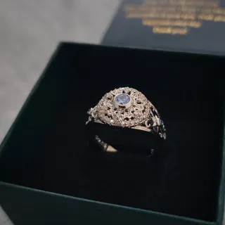 Anillo Plata con Piedra Azul