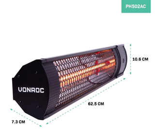 Riscaldatore infrarossi 2000W VONROC