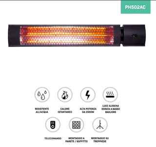 Riscaldatore infrarossi 2000W VONROC