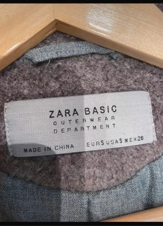 Abrigo Zara Marrón Color vison