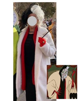 Disfraz Cruella de Vil Talla Única