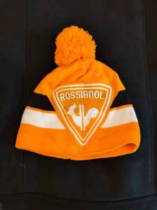 Gorro Rossignol Naranja y Blanco