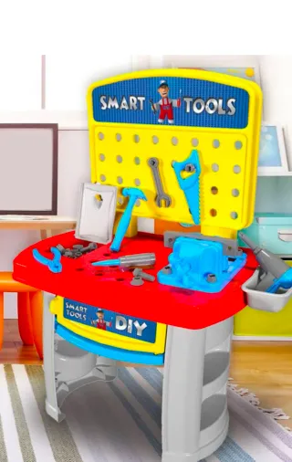 Banco de herramientas para niños