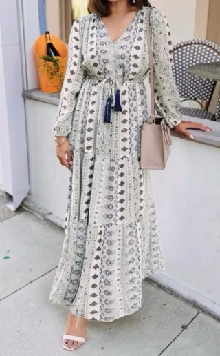 Vestido Zara Boho Estampado