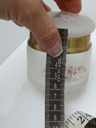 Set 2 Vasi Murano Vintage Floreali Oro Bianco