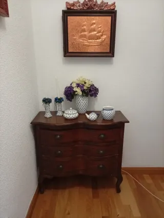 Conjunto Decorativo Cerámica y Metal