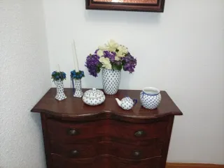 Conjunto Decorativo Cerámica y Metal