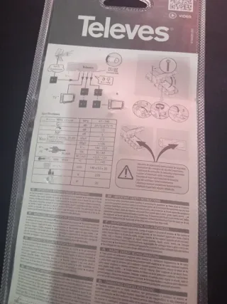 Amplificador TV Televes Interior Nuevo Sin uso