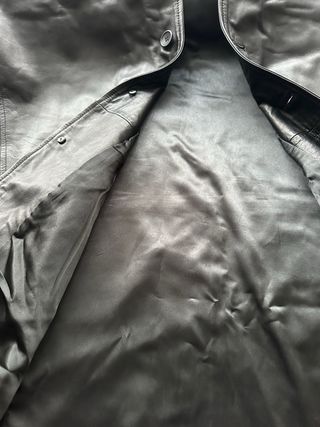 Chaqueta de cuero negra hombre