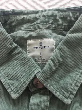 Sobrecamisa pana verde Springfield Talla L