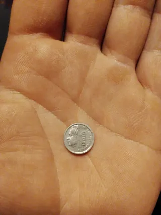 Mini peseta Juan Carlos 1990