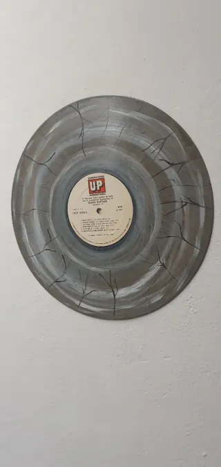 Disco vinile 33 giri decorato