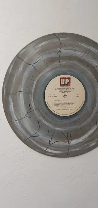 Disco vinile 33 giri decorato