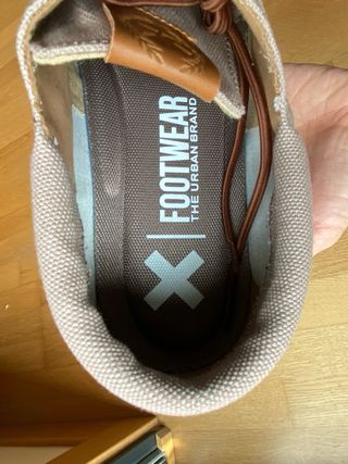 Zapatos casuales hombre 40 beige/marrón