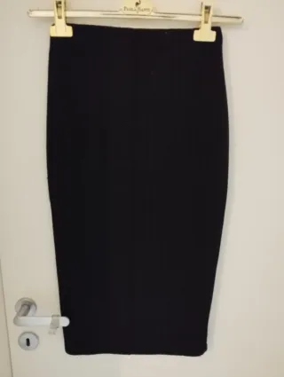 Gonna invernale longuette nera H&M elasticizzza XS