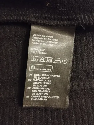 Gonna invernale longuette nera H&M elasticizzza XS