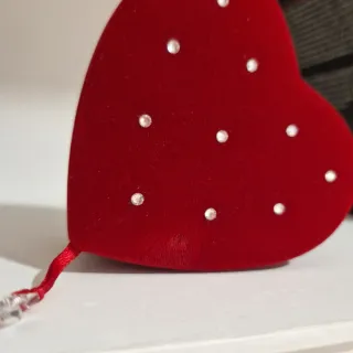 Joyero Corazón Swarovski Rojo
