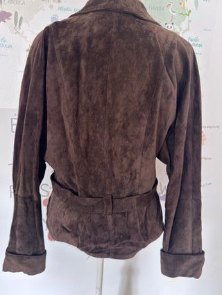 Chaqueta Vintage Piel Marrón Años 70