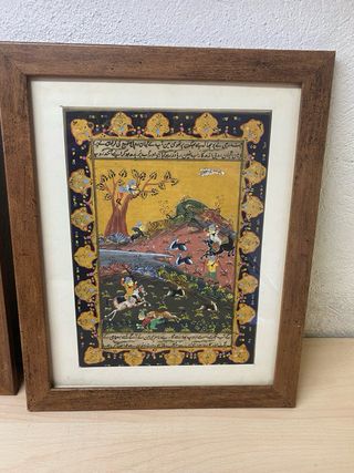 3 Cuadros Persas Antiguos