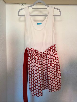 Vestido PALABRU lunares rojo y blanco