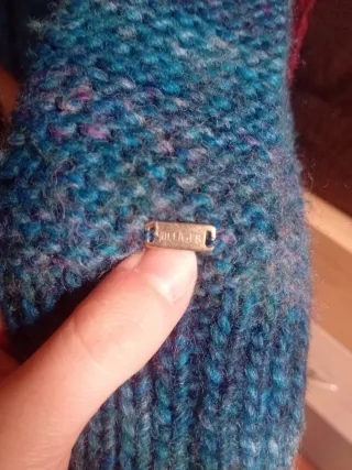 Jersey de lana azul-morado de tommy hilfiger