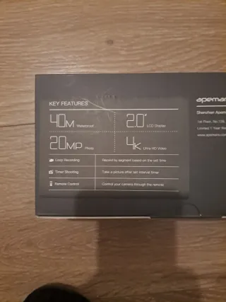 Cámara de acción tipo GoPro