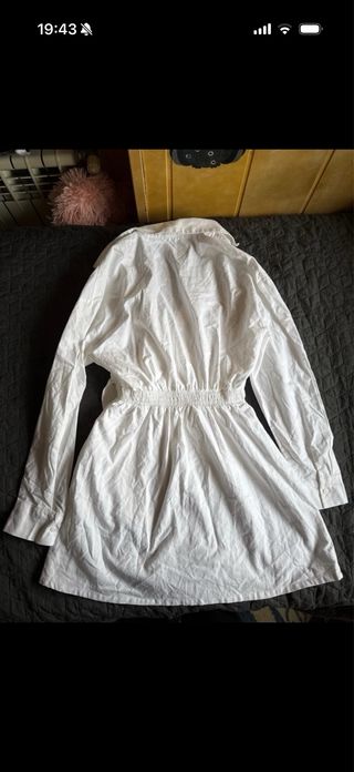 Vestido blanco Bershka