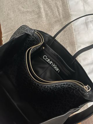 Bolso shopper negro Calvin Klein