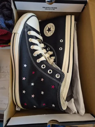 Converse CTAS HI Talla 44 Negro Multicolor