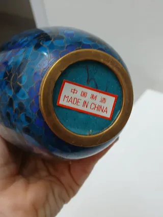 Coppia vasi cinesi cloisonne vintage