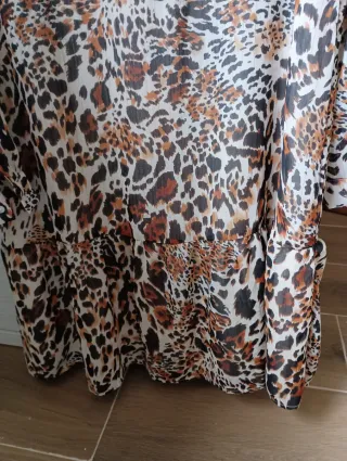 Vestido Rosa Fashion Talla M Animal Print