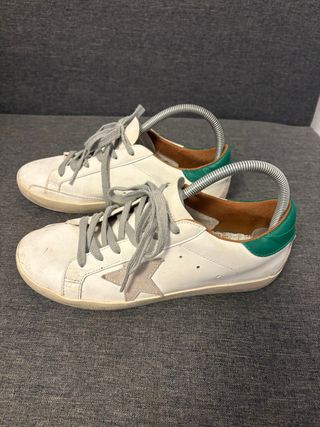 Golden Goose Sneakers Blancas y Verdes