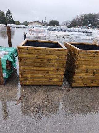 Jardinera Madera Exterior 90x90x90