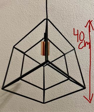 Lámpara de techo Kubic Negra
