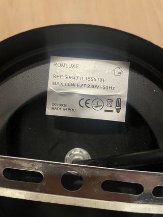 Lámpara de techo Kubic Negra