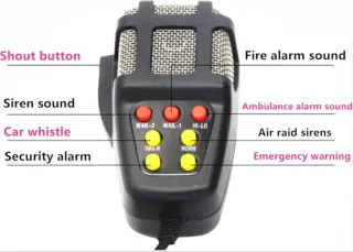 Sirena Policía con Micrófono