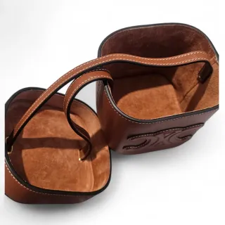 Bolso Celine Marrón Cuero