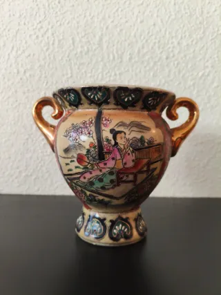 Conjunto Cerámica Satsuma Style Decorativo