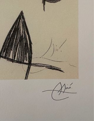 Litografía Miró 1970